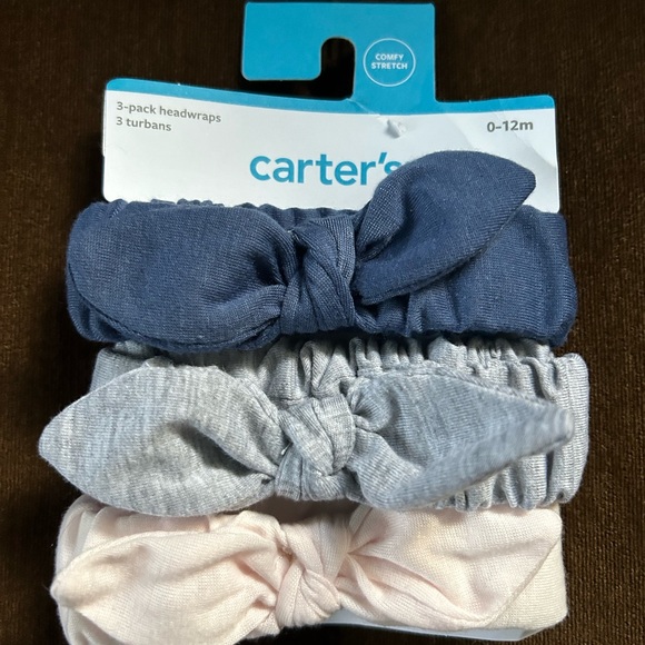 NWT Carters Baby Girl Elastic Headbands (0-12 months) - Picture 1 of 4